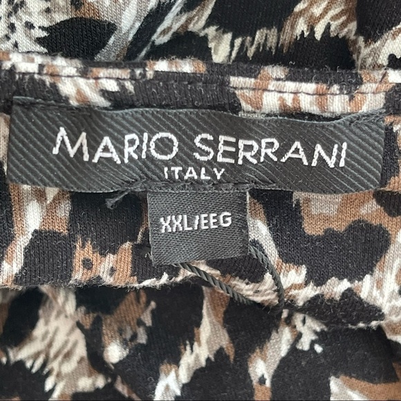 Mario Serrani Women’s Crew Neck Long Sleeve Top Leopard size XXL - Picture 2 of 11